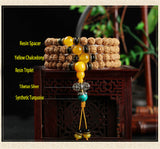 Mala Tibétain Renforcement Énergétique (Graine de Rudraksha)