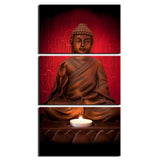 Tableau Bouddha Bois et Lumière