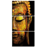 Tableau Bouddha Humilité Jaune