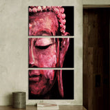 Tableau Bouddha Lotus Rose