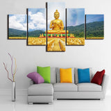 Tableau Bouddha Temple Nakon Nayok