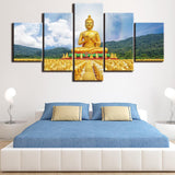 Tableau Bouddha Temple Nakon Nayok