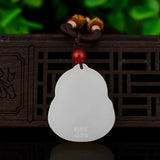 Pendentif Bouddha Rieur (Jade et Or 999)