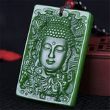 Pendentif Bouddha Shakyamuni (Jade Vert)