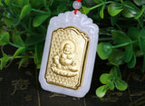 Pendentif Bouddha Chinois (Jade et Or 999)
