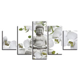 Tableau Bouddha Orchidée