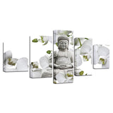 Tableau Bouddha Orchidée