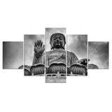 Tableau Bouddha Noir et Blanc