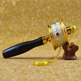 Moulin à Prières Népalais Méditation Argentée