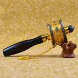 Moulin à Prières Népalais Mantra Doré