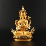 Statue Bouddha Guan Yin aux 4 bras