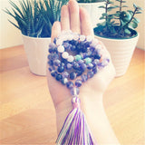 Mala Bouddhiste Amour et Créativité (Améthyste/Quartz Rose)