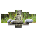 Tableau Bouddha Jardin Zen