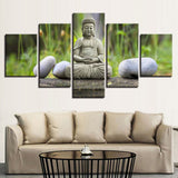 Tableau Bouddha Jardin Zen