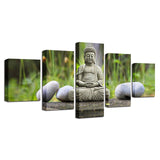Tableau Bouddha Jardin Zen
