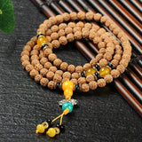 Mala Tibétain Renforcement Énergétique (Graine de Rudraksha)