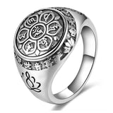 Bague Bouddha Mantra de la Vie (Argent 925)