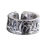 Bague Bouddha Lotus Yoga (Argent 925)