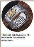 Bague Bouddha Dhyana Mudra (Argent 925)