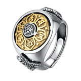 Bague Bouddha Cercle Bouddhiste (Argent 925)