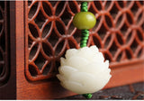 Mala Tibétain Eveil Sacré (Graine de Bodhi Verte et Blanche)