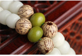 Mala Tibétain Eveil Sacré (Graine de Bodhi Verte et Blanche)