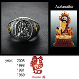Bague Bouddha Symbole Chinois (Argent 925)