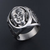 Bague Bouddha Shakyamuni le Fondateur (Acier)