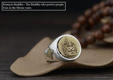 Bague Bouddha Acalanatha Vajrayana (Argent 925)