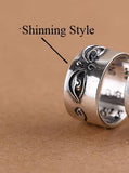 Bague Bouddha Yeux Tibétains (Argent 925)