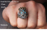 Bague Bouddha Dragon d'Asie (Argent 925)