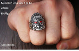 Bague Bouddha Dragon d'Asie (Argent 925)