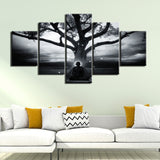 Tableau Bouddha Eveil Arbre Bodhi