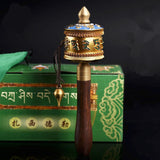 Moulin à Prières Tibétain Cuivre Pur