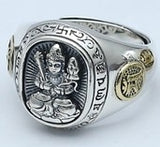Bague Bouddha Signe Chinois (Argent 925)