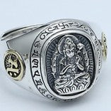 Bague Bouddha Signe Chinois (Argent 925)