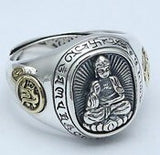 Bague Bouddha Signe Chinois (Argent 925)