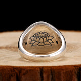 Bague Bouddha Mantra de la Vie (Argent 925)