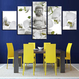 Tableau Bouddha Orchidée