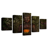 Tableau Bouddha Statue Lotus