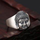 Bague Bouddha Sakyamuni Hindou (Argent 990)