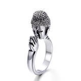Bague Bouddha Prière Bouddhiste (Acier Inoxydable)