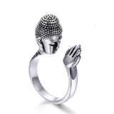 Bague Bouddha Prière Bouddhiste (Acier Inoxydable)