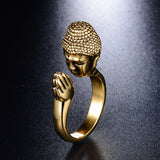 Bague Bouddha Prière Bouddhiste (Acier Inoxydable)
