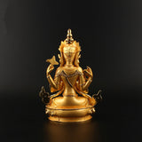 Statue Bouddha Guan Yin aux 4 bras