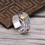 Bague Bouddha Svastika d'Eternite (Argent 925)