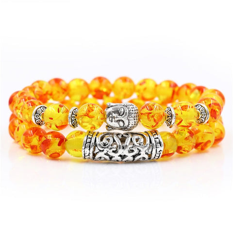 Bracelet Bouddha Ambre