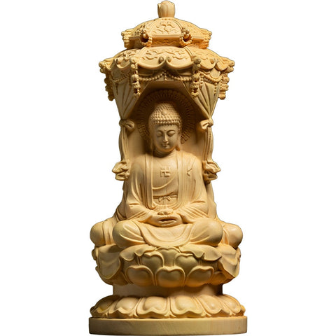Statue Bouddha Amitabha Guanyin Shakyamuni