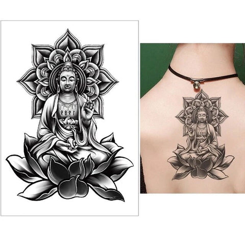 Tatouage Bouddha Assis